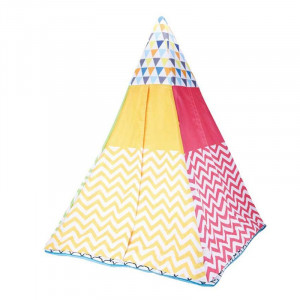 Set Cort de joaca pentru bebelusi, cu saltea pufoasa, stil indian Teepee - Img 11