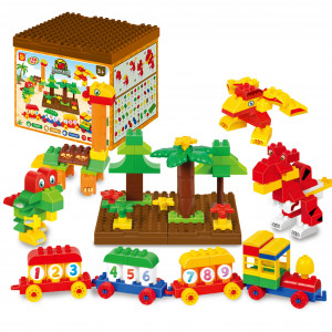 Set de constructii Lumea Dinozaurilor, 168 piese - Img 2