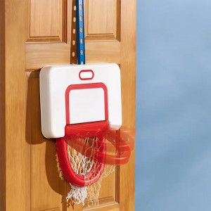 Set mini Panou cos de baschet suspendat, mini minge inclusa, Multicolor - Img 4