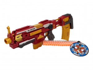 Blaster Super Eroii Avengers4 pentru copii, 20 gloante incluse, rosu