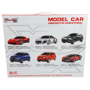 Masina Audi Q7, Fata-Spate-Stanga-Dreapta, Volan inclus, RC 1:18, rosu - Img 5