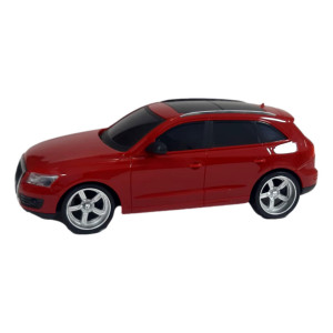 Masina Audi Q7, Fata-Spate-Stanga-Dreapta, Volan inclus, RC 1:18, rosu - Img 7