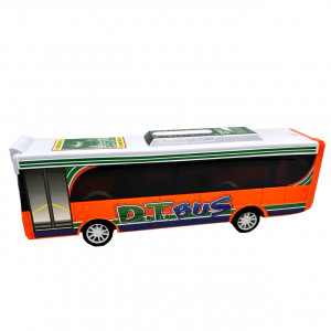 Masinuta Autobuz cu telecomanda, muzica si lumini, scara 1:30, Portocaliu - Img 9