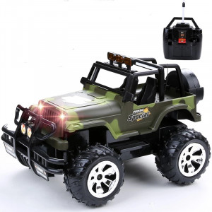 Masinuta Jeep Militar cu Telecomanda 1:16, Army - Img 2