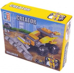 Set Constructie Creator, 2 in 1, Multicolor, 43 piese - Img 6