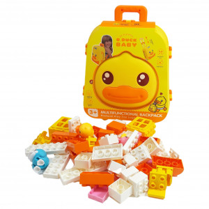 Set de constructii pentru copii Rucsac Troller 4in1 cu blocuri de constructii, 35 piese - Img 10