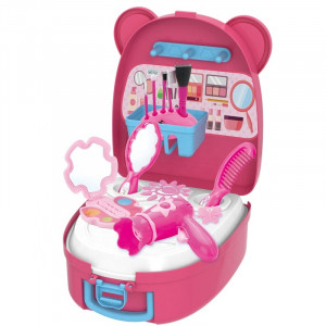 Set de Infrumusetare Pentru Fetite, Mini Rucsac Panda, Include 22 Accesorii, cu Maner Pentru Transport, Roz - Img 7