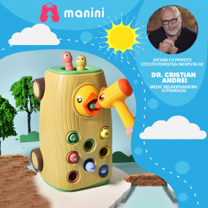 Joc educativ de indemanare, Magnetic l Ciocanitoarea prinde viermisorii din copac - Img 2
