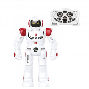 Robot interactiv, control infrarosu, Lumini LED si telecomanda, Miscari multiple si dans, Sunete si muzica, USB inclus, alb rosu - Img 8