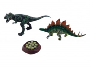 Set 3 Figurine Dinozauri, Aspect Realist,Jurassic World, Accesorii roca - Img 5