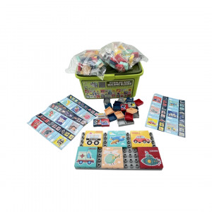 Set Cuburi pentru Construit, 3 puzzle-uri, 146 piese - Img 5