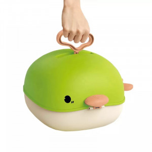 Set figurine dinozauri, Lumea dinozaurilor, 2in1 tip mini rucsac, portabila, verde - Img 10