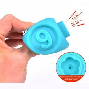 Set jucarii interactive si educative din silicon, Cuburi 8 piese, pentru dentitia bebelusilor, varsta +6 luni, multicolor - Img 6