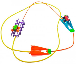 Circuit pista masini Trix Trux 2 masinute merg pe sfoara, Multicolor - Img 9