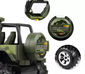 Masinuta Jeep Militar cu Telecomanda 1:16, Army - Img 3