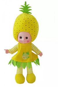 Papusa muzicala Ananas, bumbac 36cm, 3 melodii pentru copii - Img 3
