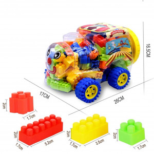 Set Cuburi pentru Construit 82 piese, Multi Color - Img 4