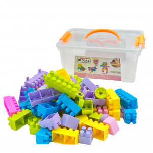 Set Cuburi pentru Construit "Universul printeselor", 74 piese, multicolor - Img 10