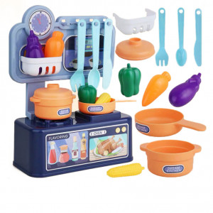 Set Mini Bucatarie multifunctionala pentru copi,13 piese, multicolora - Img 1