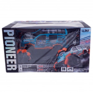 Masina RC 1:14 Face Drifturi si Rasucire, Merge lateral, Roti speciale, Viteza 2.4G, Albastra - Img 2