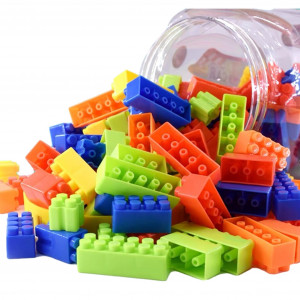 Set Cuburi pentru Construit 118 piese, Multi Color - Img 3