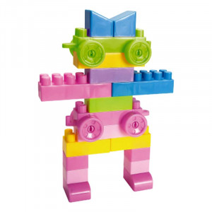 Set Cuburi pentru Construit "Universul printeselor", 74 piese, multicolor - Img 7