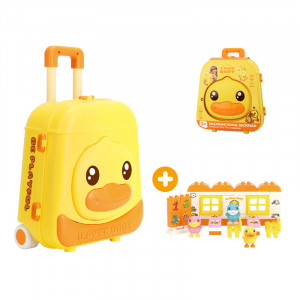 Set de constructii pentru copii Rucsac Troller 4in1 cu blocuri de constructii, 35 piese - Img 2