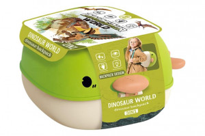 Set figurine dinozauri, Lumea dinozaurilor, 2in1 tip mini rucsac, portabila, verde - Img 12