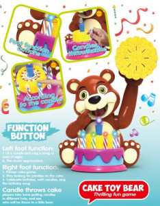 Jucarie Interactiva, Party Bear, Cu aruncator de placinte, lumini Si Sunet - Img 3