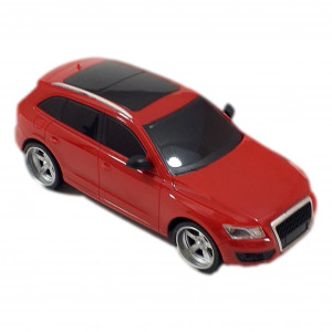Masina Audi Q7, Fata-Spate-Stanga-Dreapta, Volan inclus, RC 1:18, rosu - Img 10