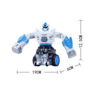Robot inteligent Razboinic de lupta, Efecte Luminoase si Sonore, alb - Img 2