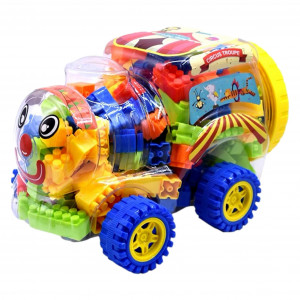 Set Cuburi pentru Construit 82 piese, Multi Color - Img 2