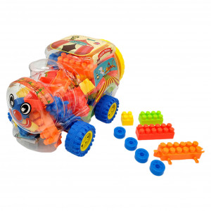 Set Cuburi pentru Construit 82 piese, Multi Color - Img 5