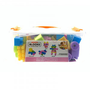 Set Cuburi pentru Construit "Universul printeselor", 74 piese, multicolor - Img 8