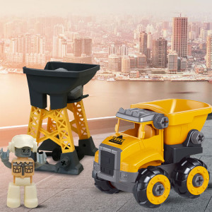 Set de constructii Buldozer la Galetusa, figurine incluse,14 piese - Img 1