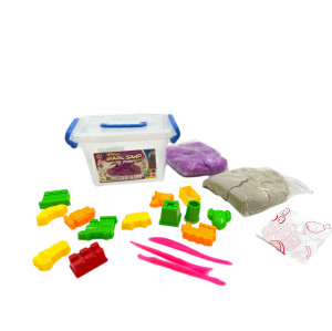 Set Nisip kinetic magic modelator, 1kg cu forme si accesorii - Img 12