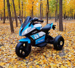 Jucarie Motocicleta Cu Acumulator Pentru Copii Cu Roti Ajutatoare - Img 2