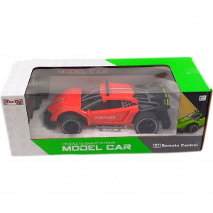Masina Lamborghini, Comanda prin controler de mana, Acumulator Reincaracbil, cu Telecomanda RC 1:16, 2.4Ghz, Rosie - Img 2