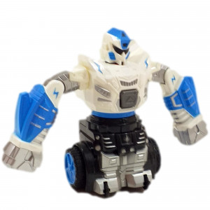 Robot inteligent Razboinic de lupta, Efecte Luminoase si Sonore, alb - Img 3