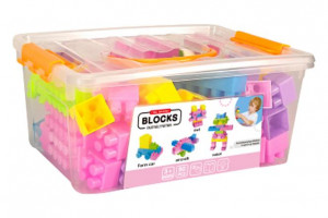 Set Cuburi pentru Construit "Universul printeselor", 74 piese, multicolor - Img 6