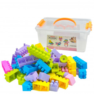 Set Cuburi pentru Construit "Universul printeselor", 74 piese, multicolor - Img 13