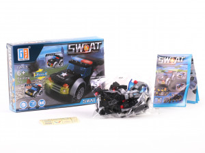 Set de constructie, Swat Troops, Masina Politie, 72 Piese, Multiple Modele 3 in 1 - Img 2