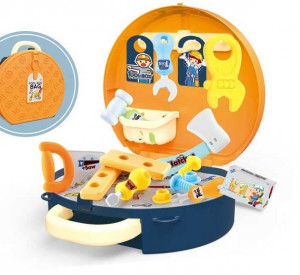 Set de unelte pentru baieti Valiza unelte 2in1, 22 piese, 3+ - Img 3