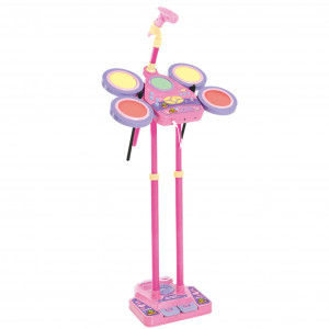 Set Tobe electronice cu microfon, sunete si lumini, roz - Img 2