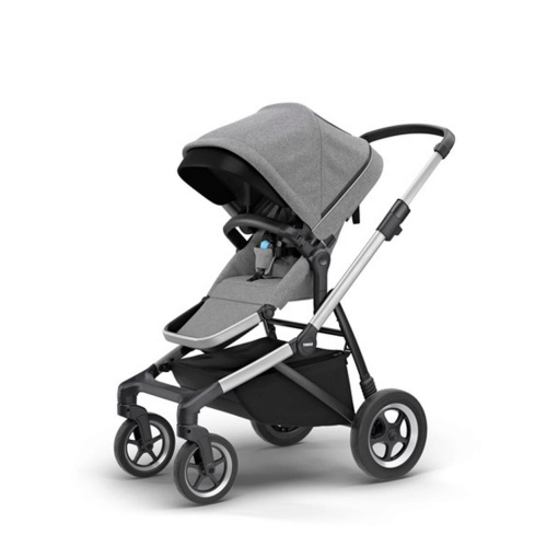 Carucior Thule SLEEK Cadru Gri si Copertina Grey Melange