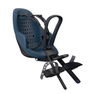 Scaun pentru copii, cu montare pe bicicleta in fata - Thule Yepp 2 Mini Front mounted, Majolica Blue - Img 1