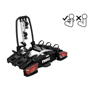 Suport pentru 3 biciclete, Thule VeloCompact F cu prindere pe carligul de remorcare de tip FIX4BIKE - Img 2