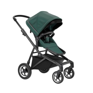 Carucior Thule SLEEK Cadru Negru si Copertina Mallard Green - Img 2