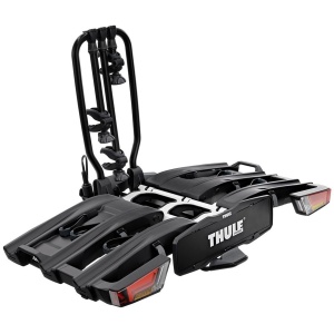 Suport biciclete Thule EasyFold XT 3 NEGRU cu prindere pe carligul de remorcare - pentru 3 biciclete - Img 1