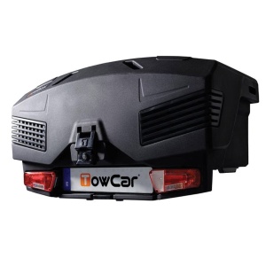 Cutie portbagaj pe carligul de remorcare TowBox Evo, Urban Negru